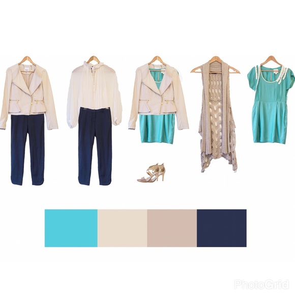 🛑Aryn K Teal Summer Mini Dress - Picture 6 of 7